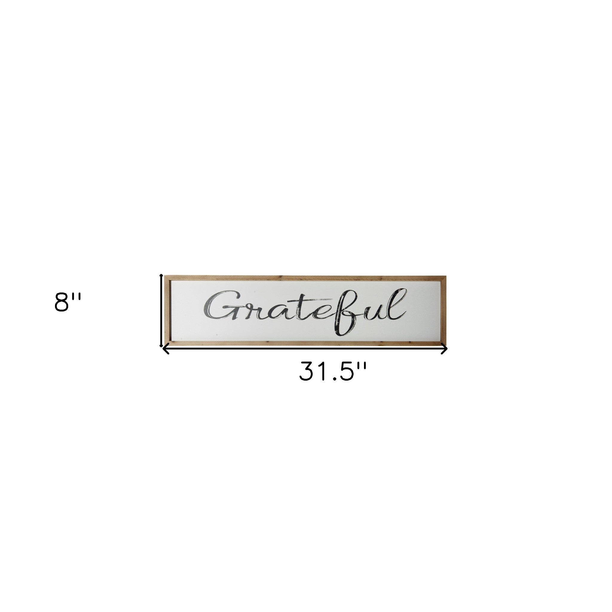 Black And White Grateful Wall Decor