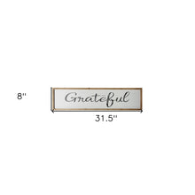 Black And White Grateful Wall Decor