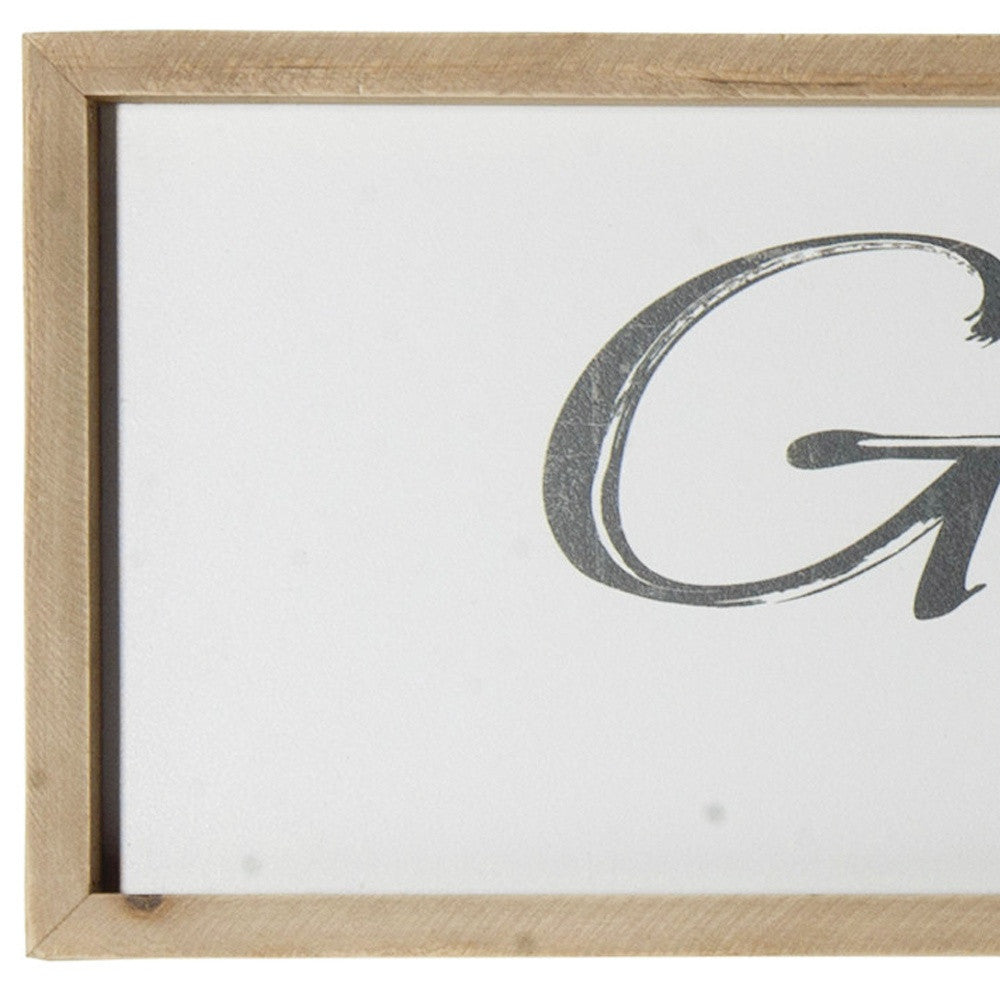 Black And White Grateful Wall Decor