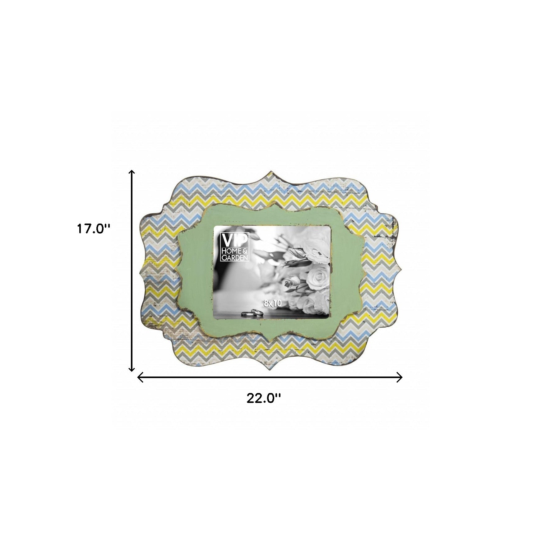 Green Yellow Manufactured Wood Wall Decor