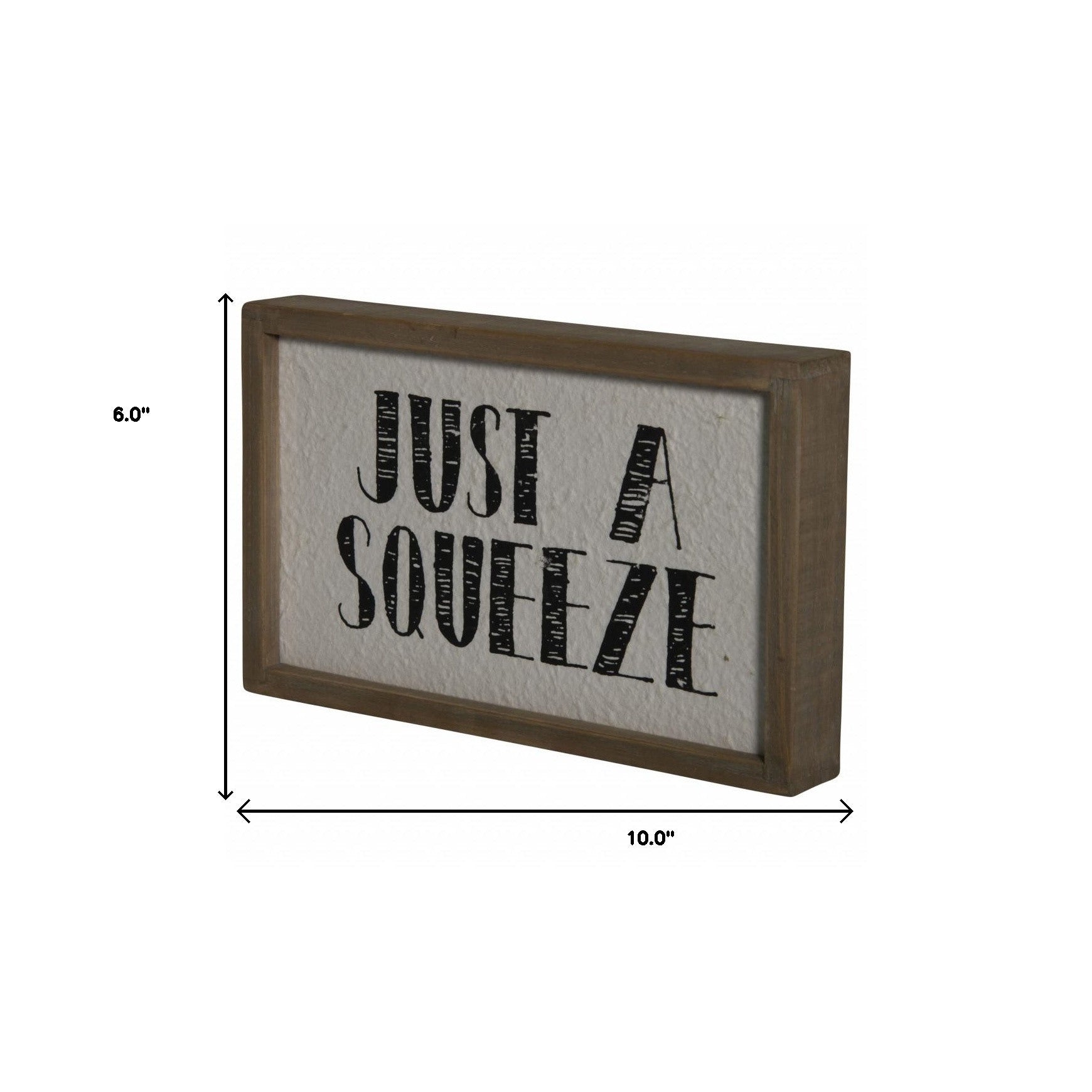 Brown Just A Squeeze Wood Block Kitchen Decor