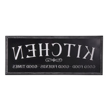 Black And White Metal Good Food Good Friends Good Times Kitchen Wall Decor