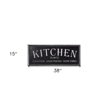 Black And White Metal Good Food Good Friends Good Times Kitchen Wall Decor