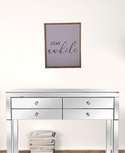 Black And White Stay Awhile Wall Decor