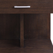 Mesa auxiliar cuadrada de madera de nogal de 24