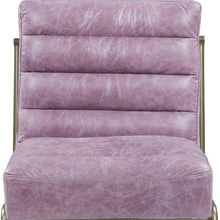 Silla lateral Ikat de acero y cuero de grano superior de 22