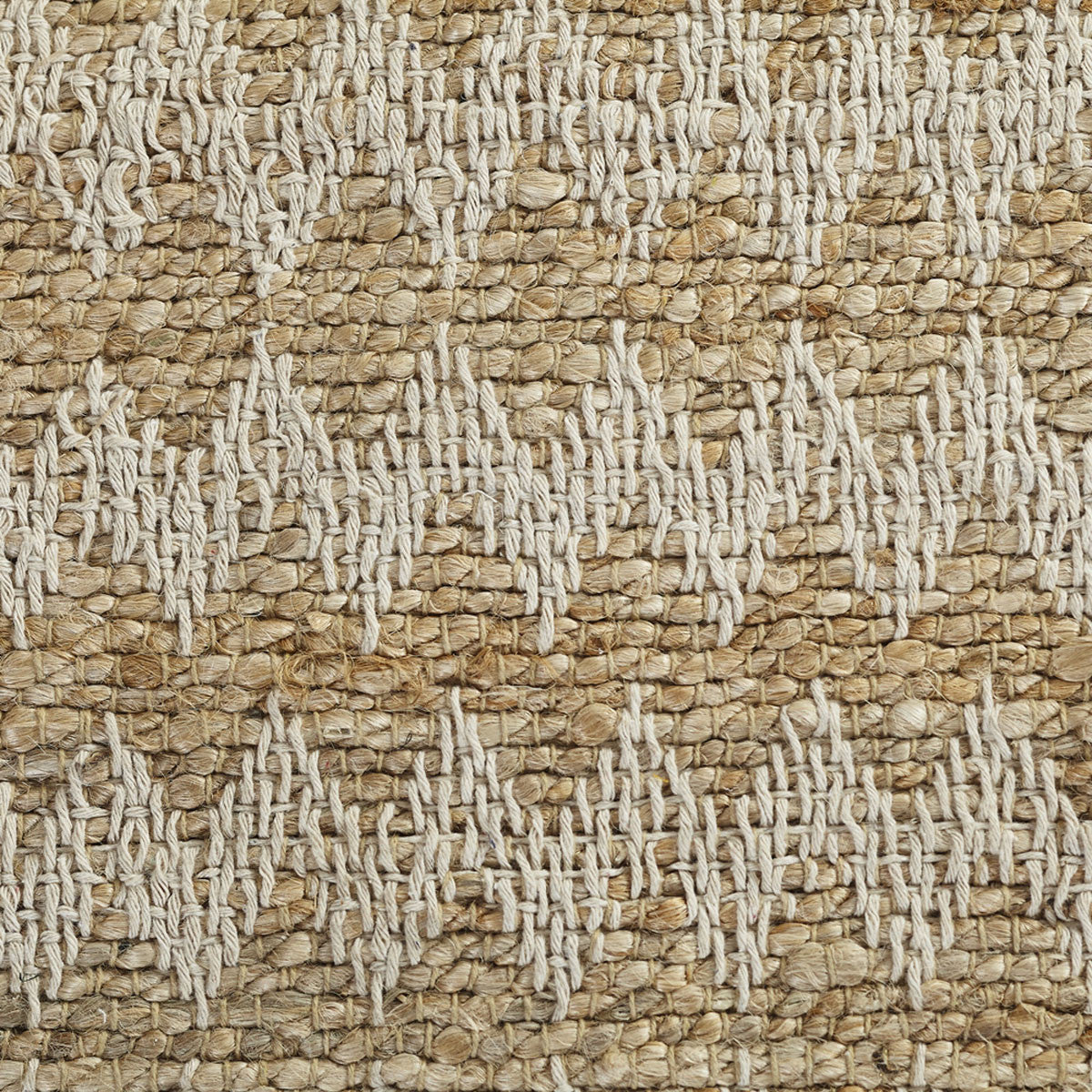 5' X 8' Cream Chevron Hand Woven Stain Resistant Area Rug With Fringe