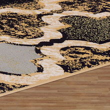 8' X 10' Multi Color Quatrefoil Power Loom Distressed Stain Resistant Area Rug