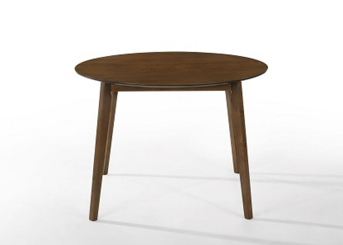 Walnut Rounded Solid Wood Dining Table 42"