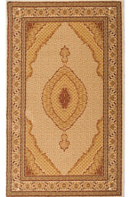 2' X 8' Cream Oriental Power Loom Stain Resistant Area Rug
