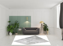 8' X 11' Blue Abstract Stain Resistant Area Rug