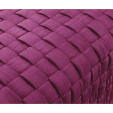 Fuchsia Woven Velvet And Gold Ottoman 17