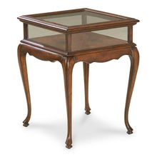 Dark Brown Glass Rectangular End Table 25