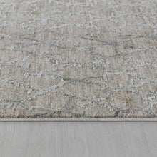 8' X 10' Beige Moroccan Stain Resistant Area Rug