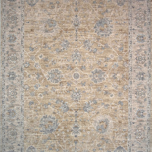 8' X 10' Gold Southwestern Power Loom Stain Resistant Area Rug