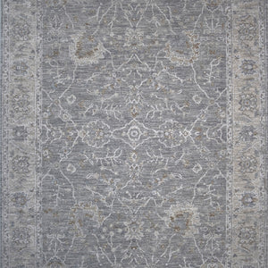 5' x 7' Blue Gray Southwestern Floral Area Rug