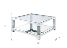 Mesa de centro cuadrada de 40