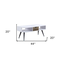 Mesa de centro rectangular de 44