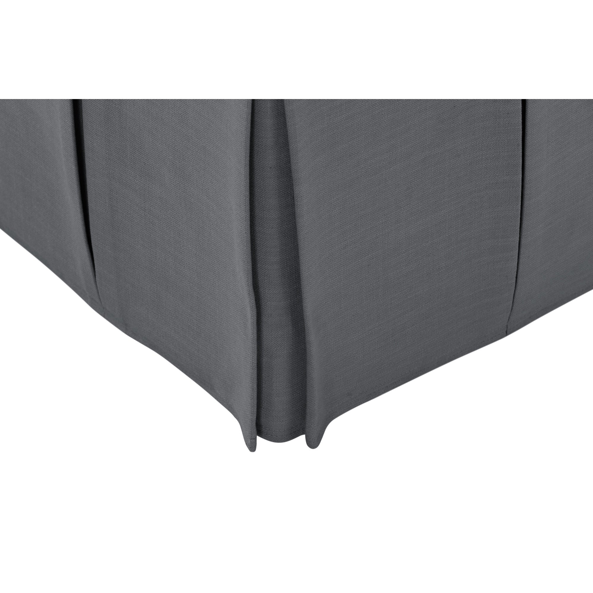 19" Gray Linen Storage