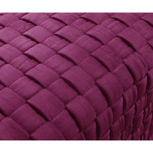 Fuchsia And Gold Upholstered Velvet Bench 40