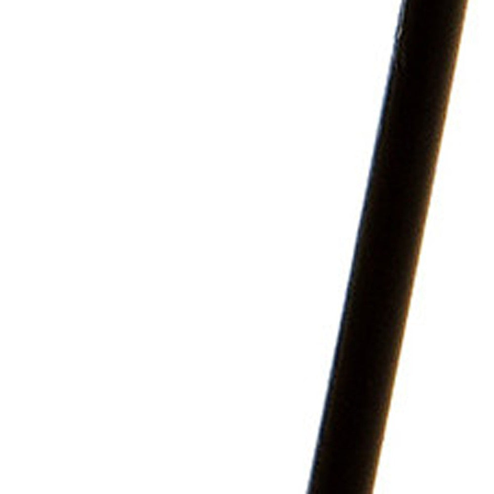 Mesa de centro rectangular de borde vivo de madera maciza negra y marrón natural de 42"