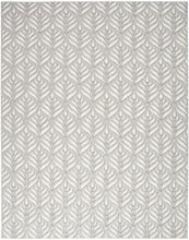 5' X 8' Grey Floral Stain Resistant Non Skid Area Rug