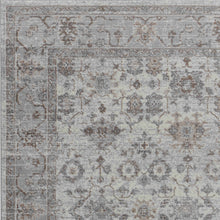 7' X 10' Grey Oriental Area Rug