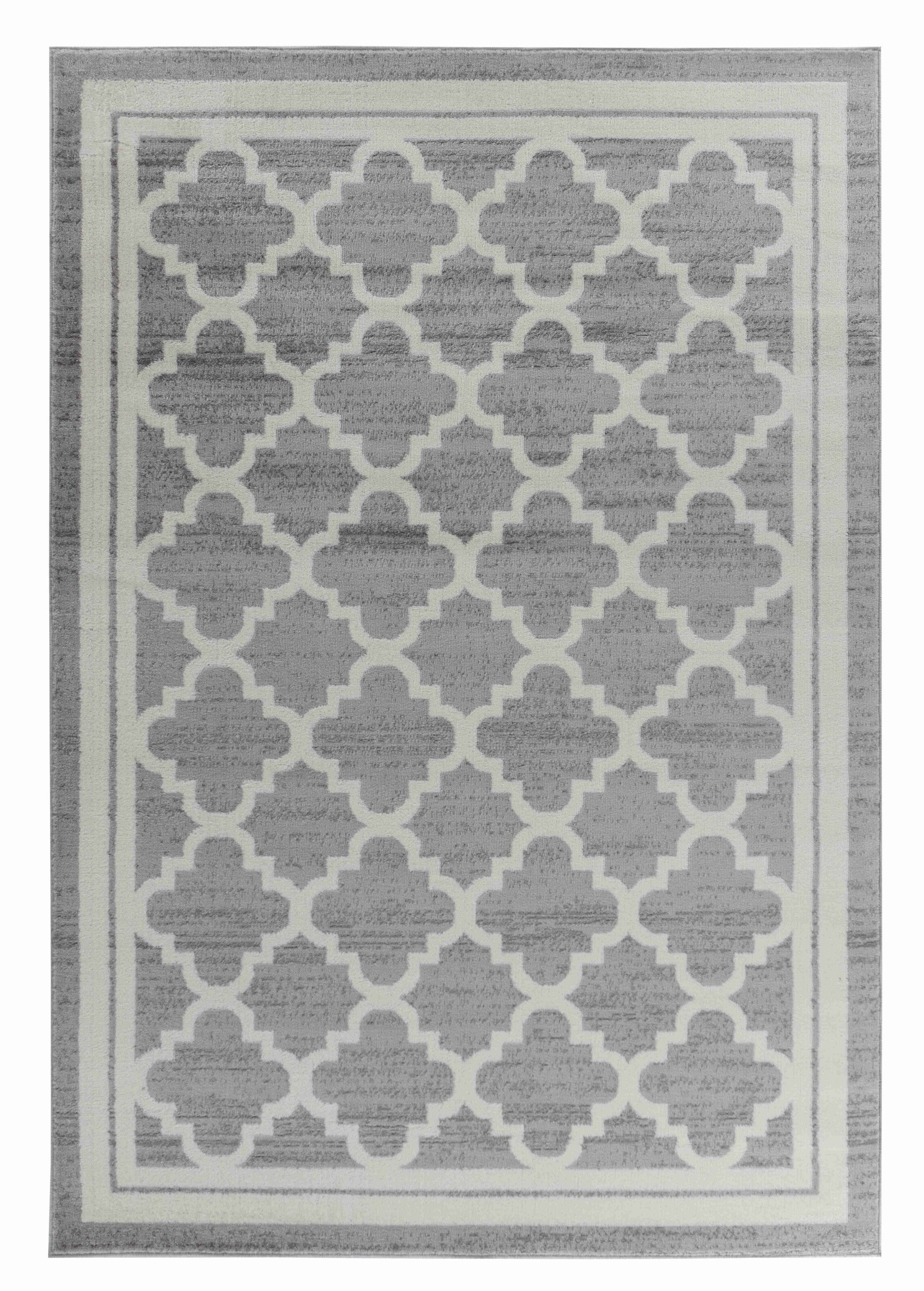 7' X 10' Grey Moroccan Area Rug
