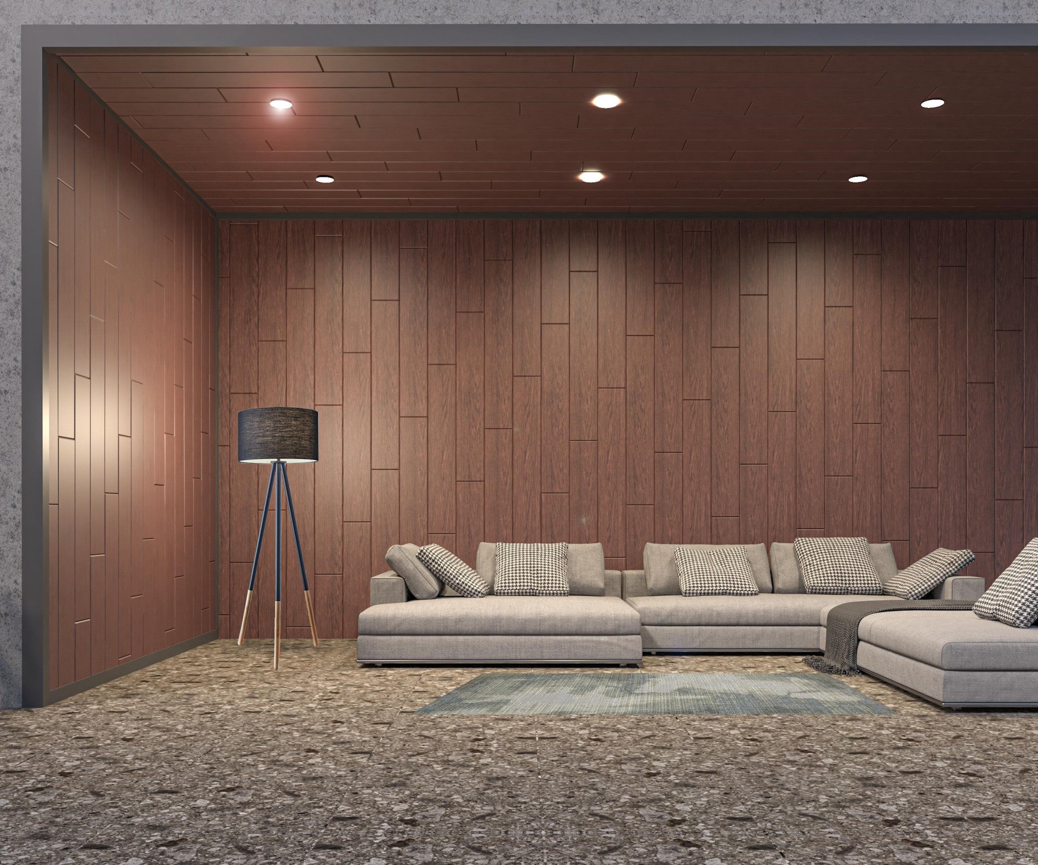 2' X 8' Grey Abstract Stain Resistant Indoor Outdoor Area Rug