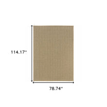 6' X 9' Sand Stain Resistant Indoor Outdoor Area Rug