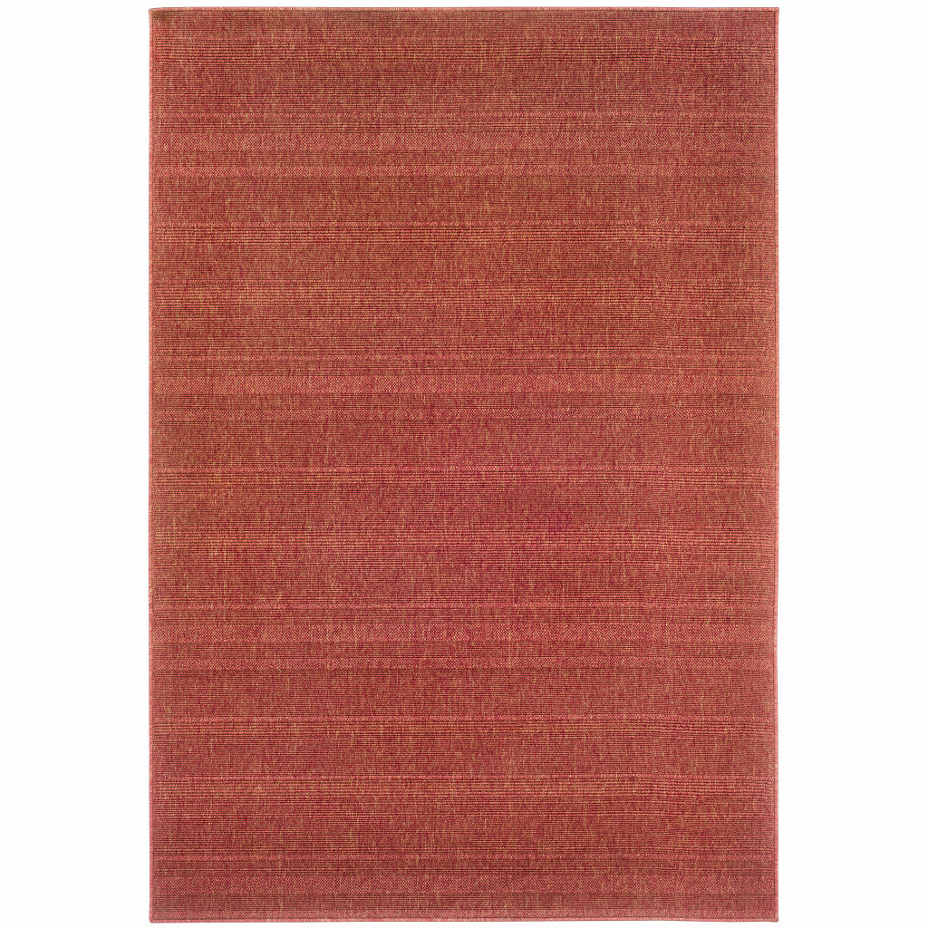 2' X 3' Red Stain Resistant Indoor Outdoor Area Rug