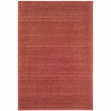 5' X 8' Red Stain Resistant Indoor Outdoor Area Rug