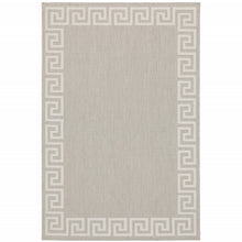 8' X 10' Grey Stain Resistant Indoor Outdoor Area Rug