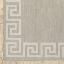 8' X 10' Grey Stain Resistant Indoor Outdoor Area Rug