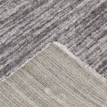 4' X 6' Grey Shag Power Loom Stain Resistant Area Rug