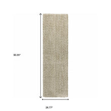 2' X 8' Stone Shag Power Loom Stain Resistant Runner Rug