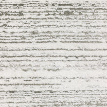 10' X 13' White And Grey Abstract Power Loom Stain Resistant Area Rug