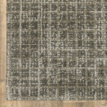 3' X 5' Grey Tan And Beige Geometric Power Loom Stain Resistant Area Rug