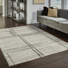 3' X 5' Grey Teal Beige And Tan Geometric Power Loom Stain Resistant Area Rug