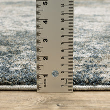 3' X 5' Teal Grey Tan And Beige Abstract Power Loom Stain Resistant Area Rug