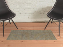 2' X 3' Silver Gold Rust And Blue Green Geometric Power Loom Stain Resistant Area Rug