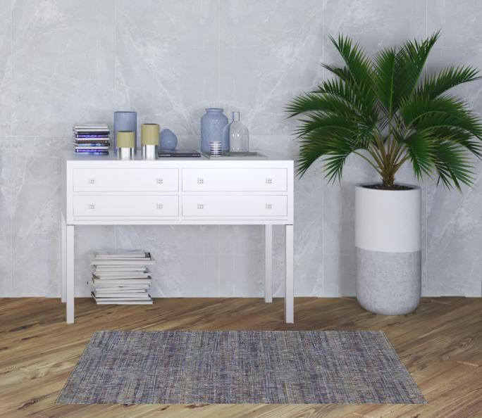 3' X 5' Gold Rust Brown And Ivory Power Loom Stain Resistant Area Rug