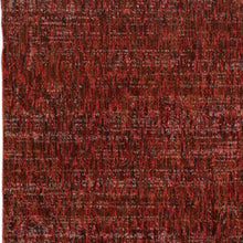 2' X 10' Red Grey Deep And Charcoal Power Loom Stain Resistant Runner Rug