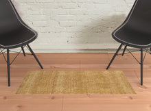 Gold Rust Brown Ivory Purple And Lavender Power Loom Stain Resistant Area Rug - 2' x 3'