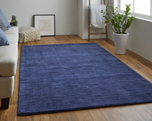 4' X 6' Black Wool Hand Woven Stain Resistant Area Rug