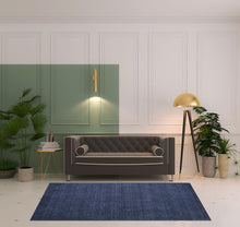 4' X 6' Black Wool Hand Woven Stain Resistant Area Rug