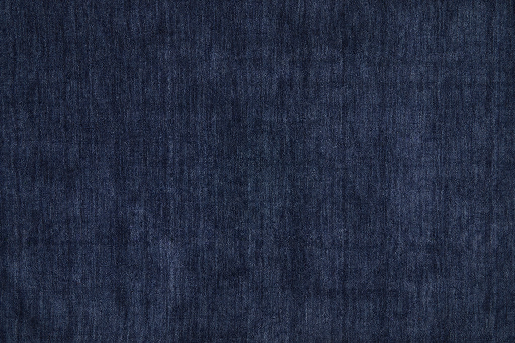 4' X 6' Black Wool Hand Woven Stain Resistant Area Rug