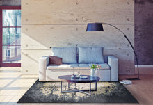 4' X 6' Black Gray And Gold Geometric Stain Resistant Area Rug