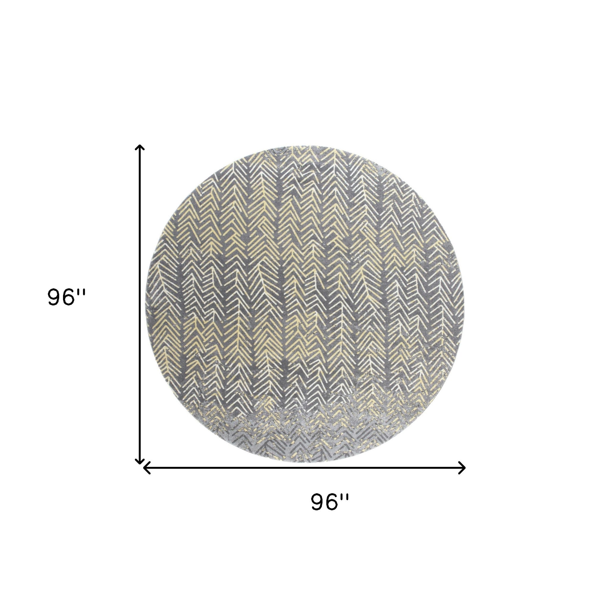 4' X 6' Gray Yellow And White Abstract Stain Resistant Area Rug