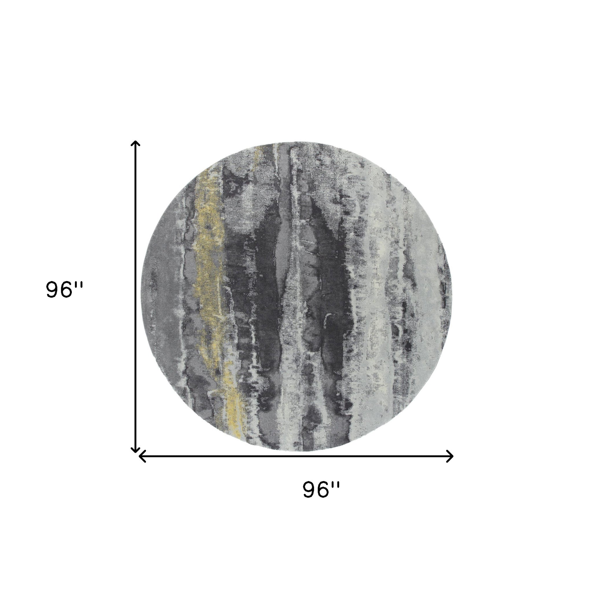 4' X 6' Gray And Black Abstract Stain Resistant Area Rug